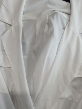 FASHION NOVA WHITE SHIRT BODYSUIT